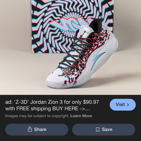 Jordan Zion 3 Stylish Multicolor Sneakers - Picture 9 of 9